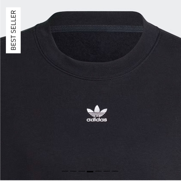 Adidas Adicolor ESSENTIALS CREW SWEATSHIRT Black Size XS - Picture 12 of 12